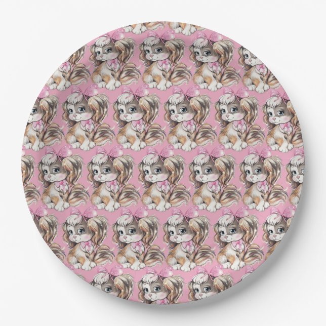 Puppy Paper Plates (Front)