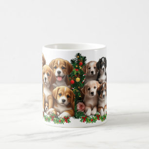 Puppy Paradise: A Symphony of Cuteness Coffee Mug