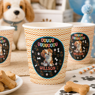 Puppy Party Birthday    Cute Kids Dog Theme Paper Cups