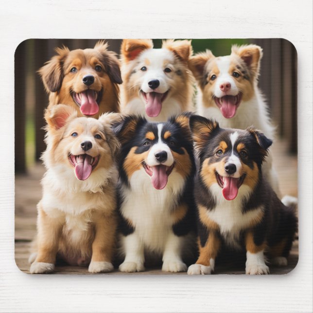 Puppy Party: Loveable Puppies Mousepad (Front)