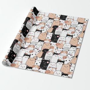 Puppy Pattern Wrapping Paper