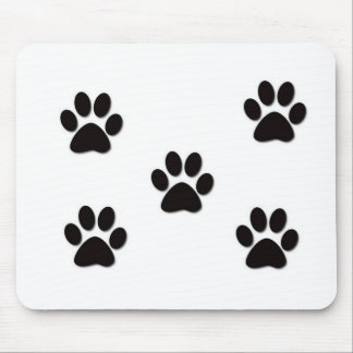 Puppy Paw Prints Mouse Mat