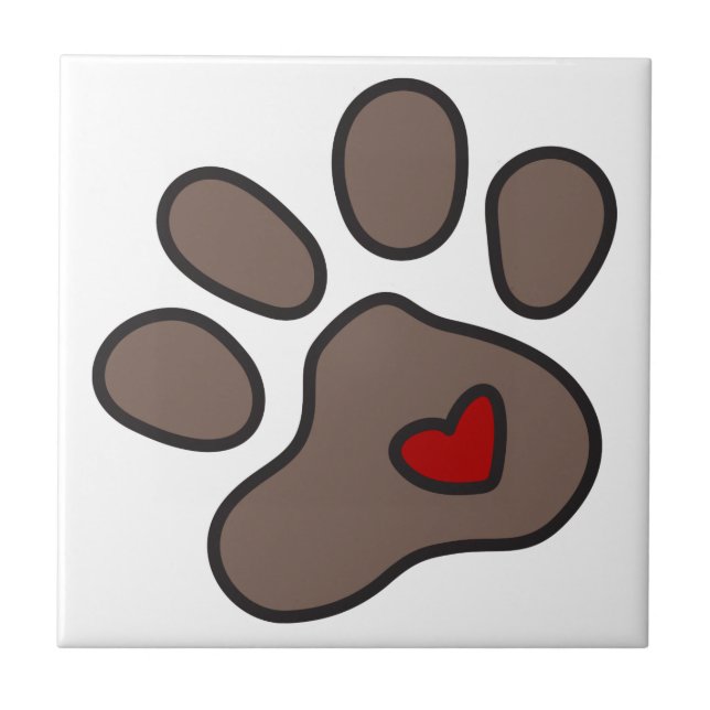 Puppy Paw Tile (Front)