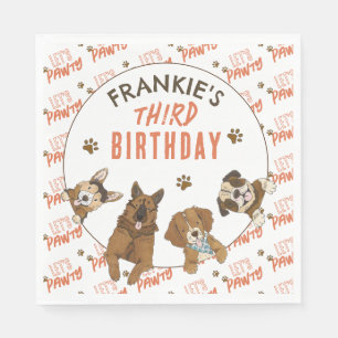 Puppy Paw-ty Birthday Party Napkin