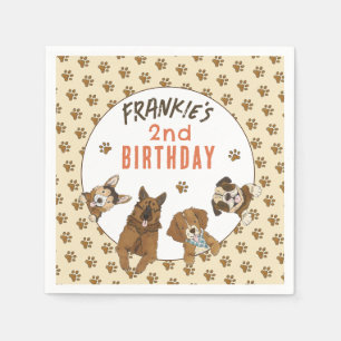 Puppy Paw-ty Birthday Party Napkin