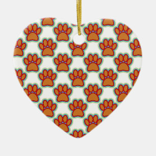 Puppy Paws Ceramic Tree Decoration