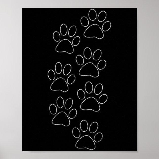 Puppy Paws Dog Prints Dad Pup Mom Good Boy New Res (Front)