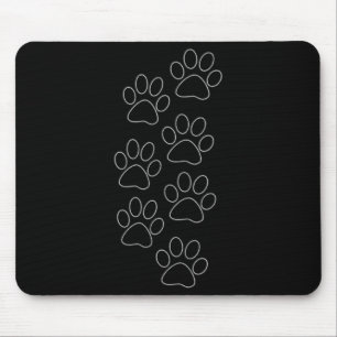 Puppy Paws Dog Prints Dad Pup Mom Good Boy New Res Mouse Mat