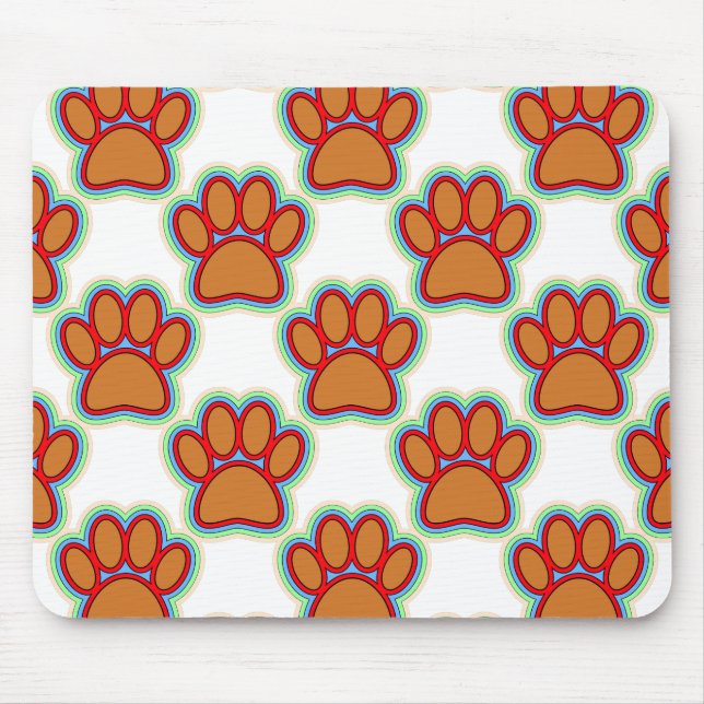 Puppy Paws Mouse Mat (Front)