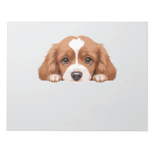 Puppy Peeking Cute Adorable Funny Animal Cartoon Notepad