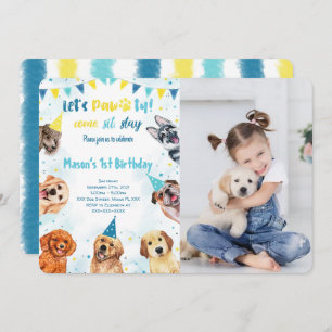 Puppy Photo Invitation