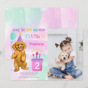Puppy Photo Invitation