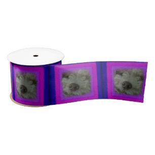 Puppy photo Ribbon Satin Ribbon