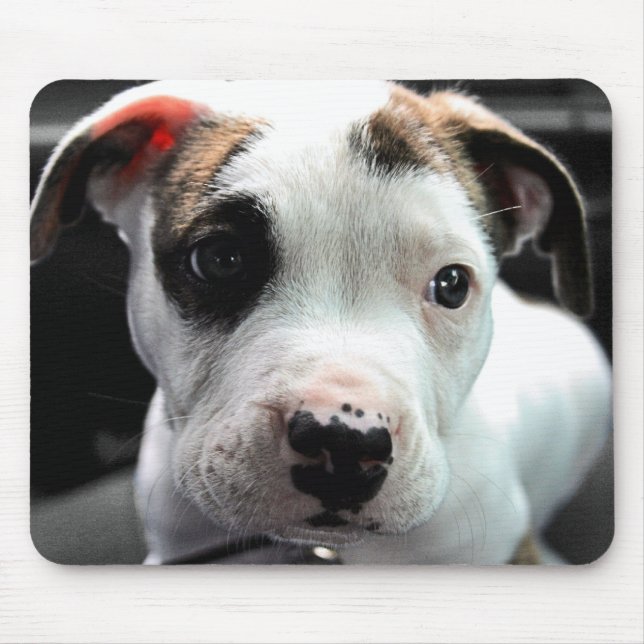 Puppy Pit Bull T-Bone Mouse Mat (Front)
