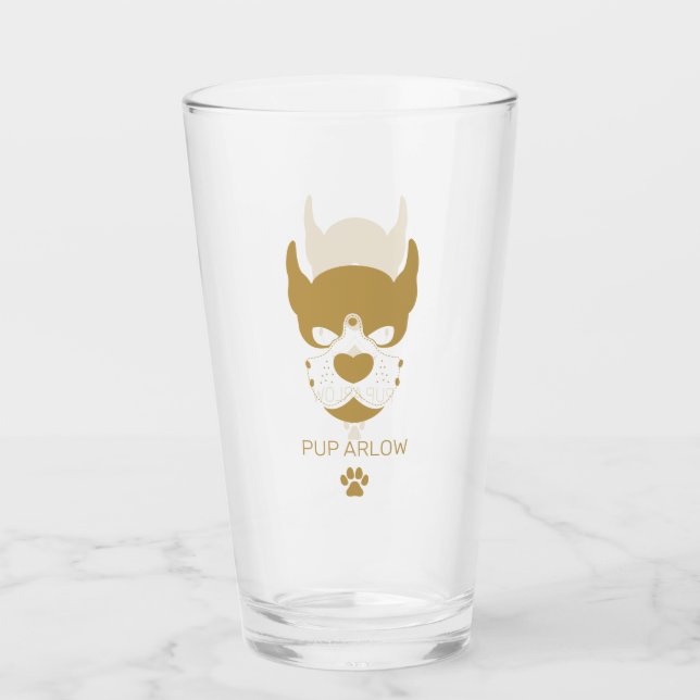 Puppy Play beer glass (Front)