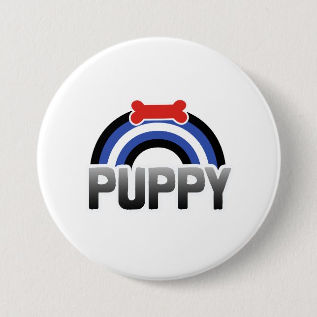 Puppy Play Pride 7.5 Cm Round Badge (Front)