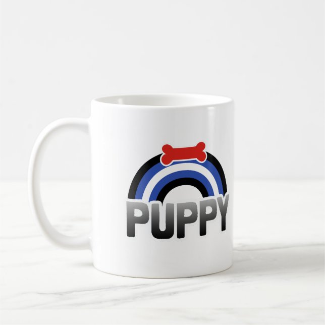 Puppy Play Pride Coffee Mug (Left)