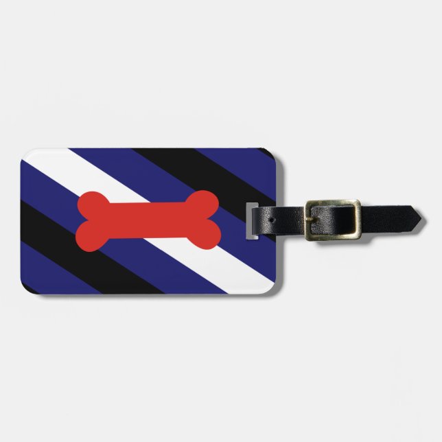 PUPPY PLAY PRIDE DIAGONAL LUGGAGE TAG (Front Horizontal)