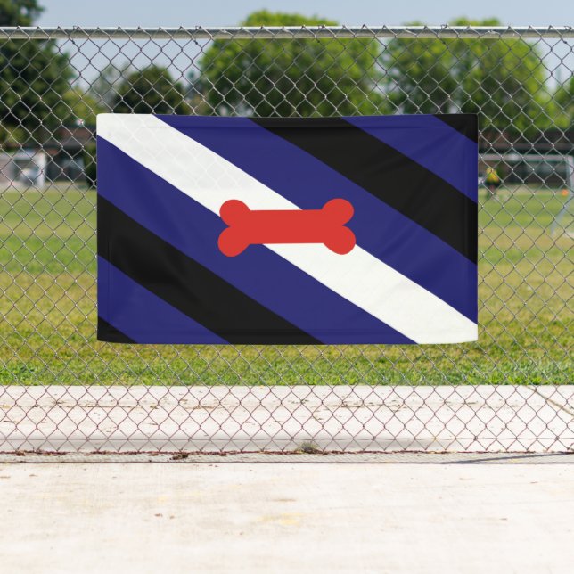 Puppy Play Pride Flag Banner (Insitu)