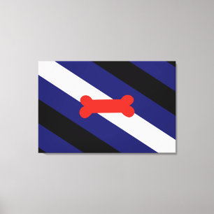 Puppy Play Pride Flag Canvas Print