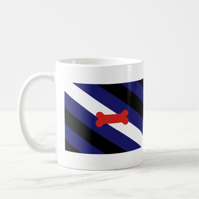 Puppy Play Pride Flag Coffee Mug (Left)
