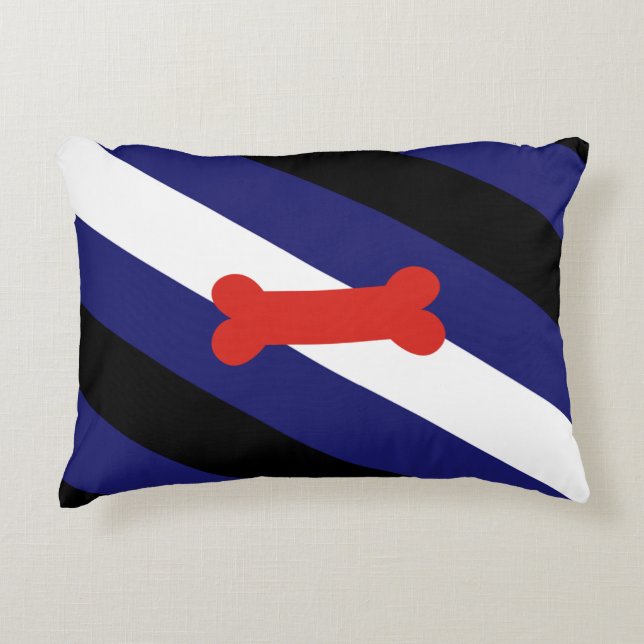Puppy Play Pride Flag Decorative Cushion (Front)