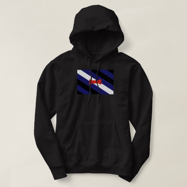 Puppy Play Pride Flag Hoodie (Design Front)