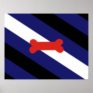 Puppy Play Pride Flag Poster