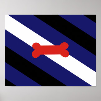 Puppy Play Pride Flag Poster