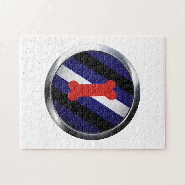 PUPPY PLAY PRIDE MEDALLION JIGSAW PUZZLE (Horizontal)