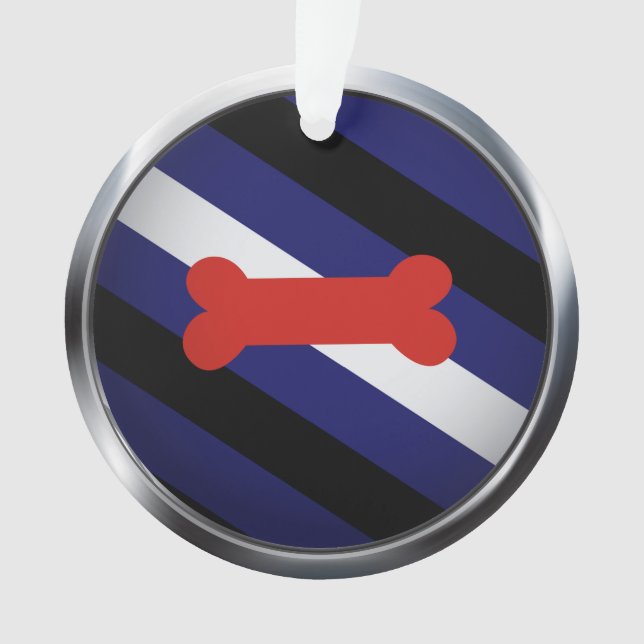 PUPPY PLAY PRIDE MEDALLION ORNAMENT (Front)