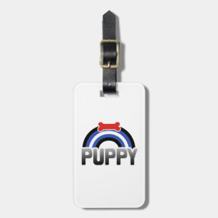 PUPPY PLAY RAINBOW LUGGAGE TAG