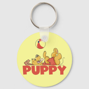 Puppy Plays TShirts and Gifts Key Ring