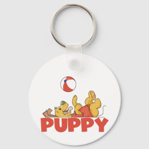 Puppy Plays TShirts and Gifts Key Ring