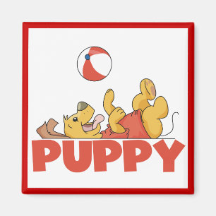 Puppy Plays TShirts and Gifts Magnet