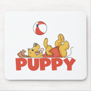 Puppy Plays TShirts and Gifts Mouse Mat