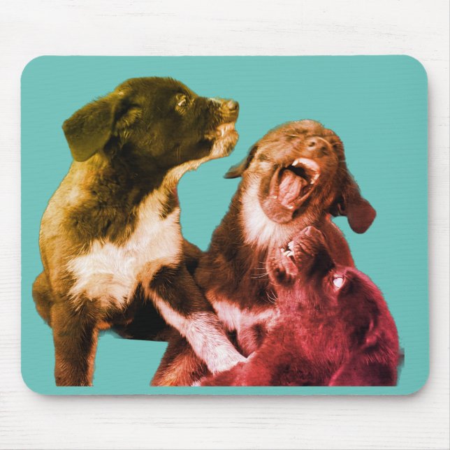 Puppy Playtime Mouse Mat (Front)