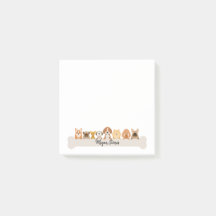 Puppy Post It Notes Cute Doggy Notepad