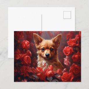 puppy postcard