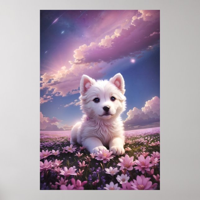 Puppy Poster | cute animal photo | Animal Happy    (Front)