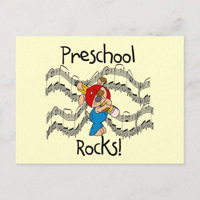 Puppy Preschool Rocks Tshirts and Gifts Postcard (Front)