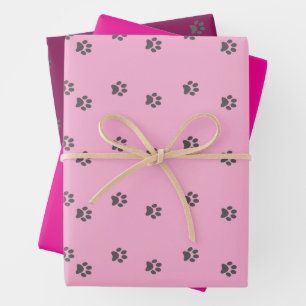 Puppy Prints 2025 Wrapping Paper Sheet