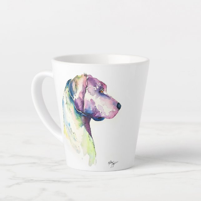 Puppy Profile Latte Mug (Left Angle)