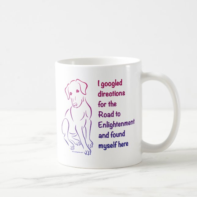 Puppy Road to Enlightenment Coffee Mug (Right)
