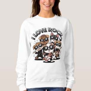 Puppy rock band sweatshirt
