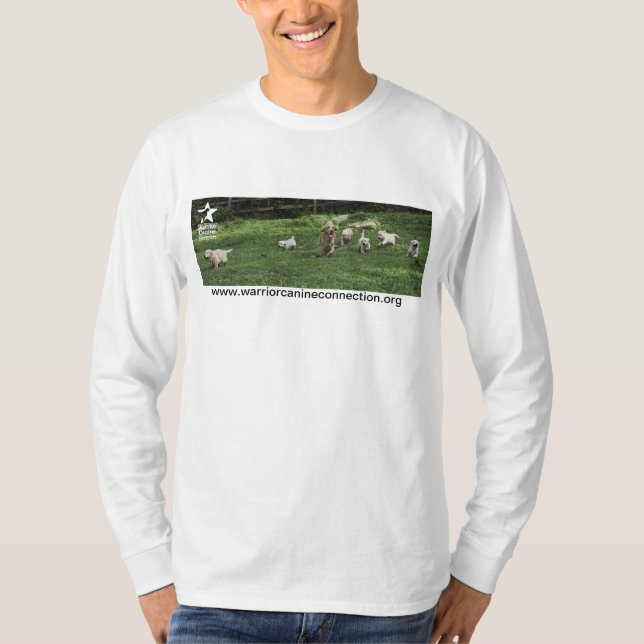 Puppy romp white shirt (Front)