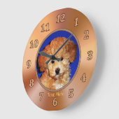 Puppy Room Ideas w/ Cute Puppy Clock or YOUR PHOTO (Angle)