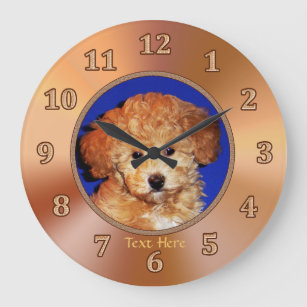 Puppy Room Ideas w/ Cute Puppy Clock or YOUR PHOTO