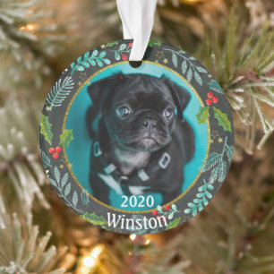 Puppy’s First Christmas Photo Ornament