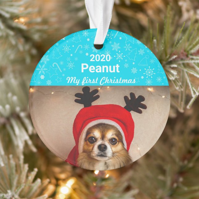 Puppy’s First Christmas Photo Ornament (Tree)